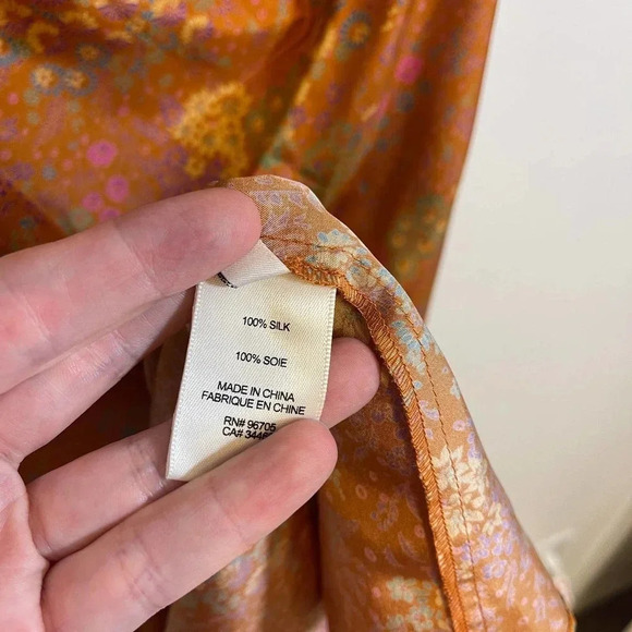 NWOT Rebecca Taylor Isabelle 100% Silk One-Shoulder Dress - Silk Habotai Ruffle - Picture 7 of 7